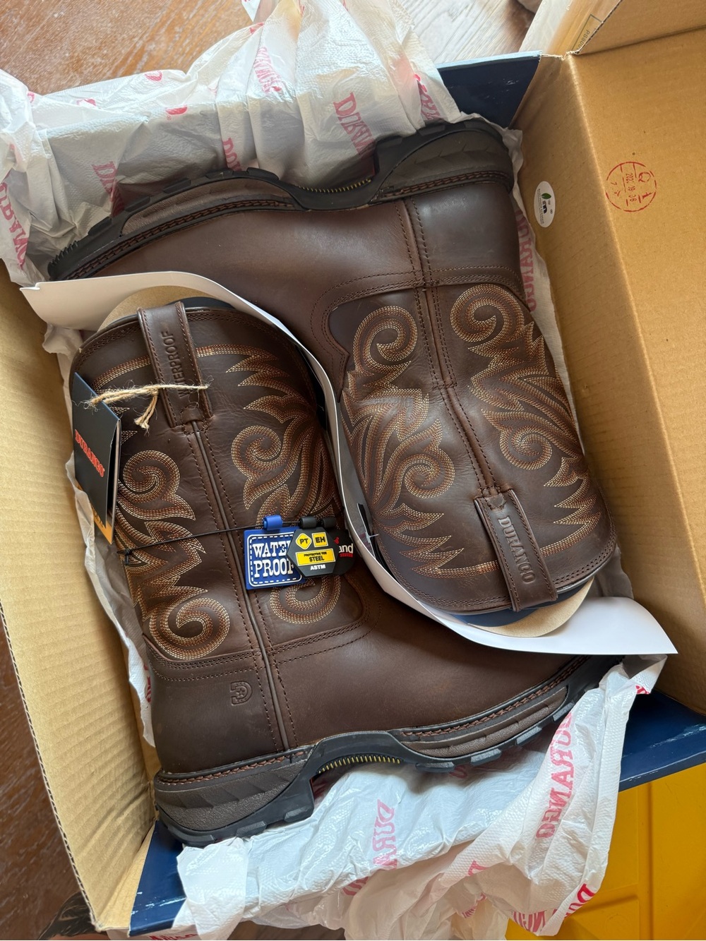 Durango Maverick XP Steel Toe Waterproof Western Work Boot - Picture 3 of 10